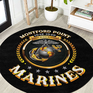 Montford Point Marines Legacy Round Carpet Honoring The Legend