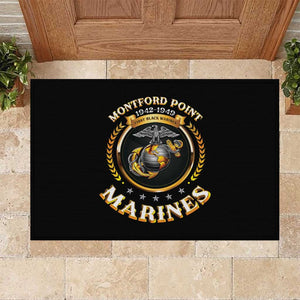 Montford Point Marines Legacy Rubber Doormat Honoring The Legend