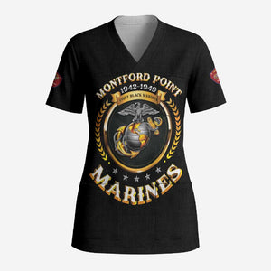 Montford Point Marines Legacy Scrub Top Honoring The Legend