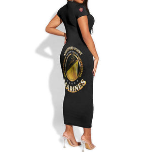 Montford Point Marines Legacy Short Sleeve Bodycon Dress Honoring The Legend