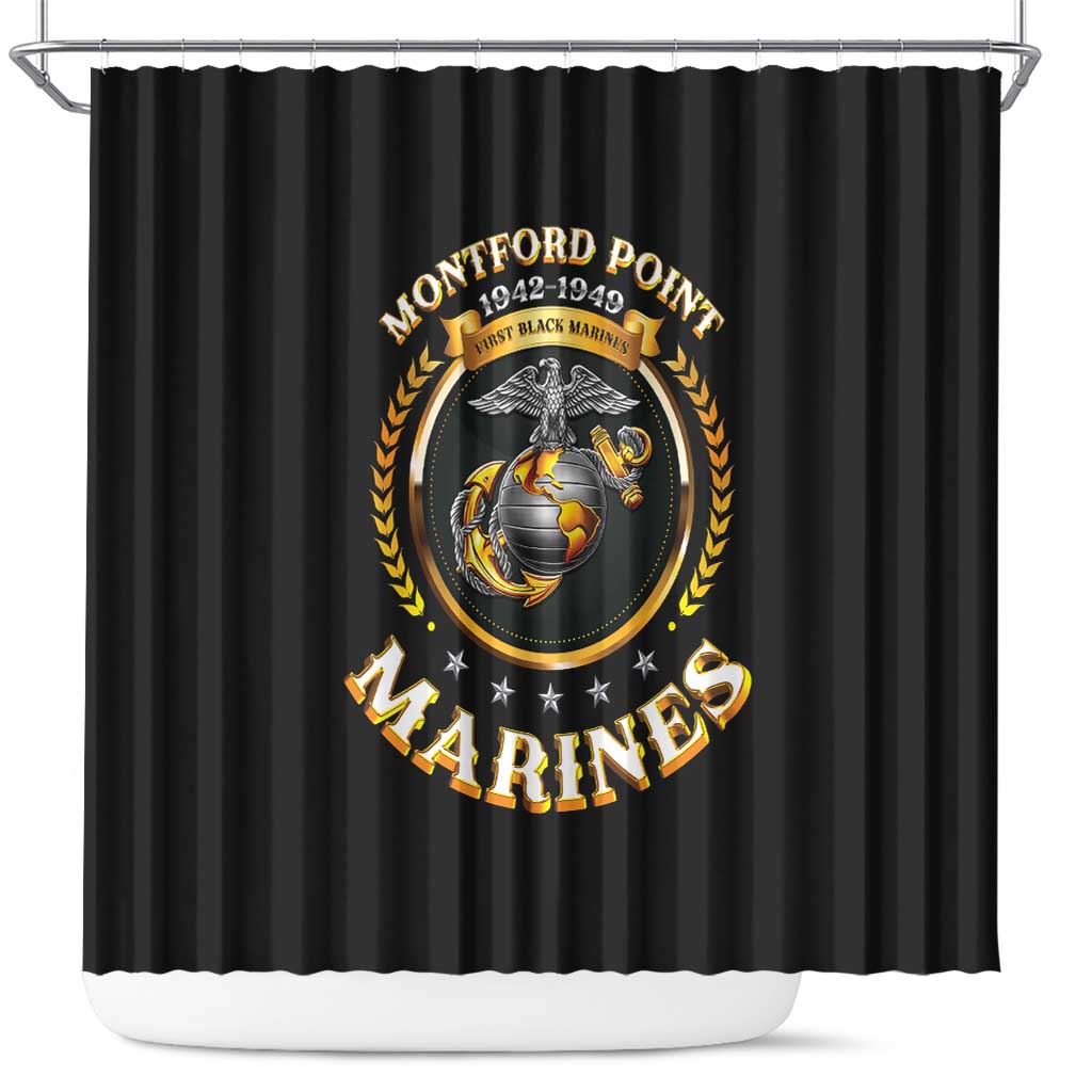 Montford Point Marines Legacy Shower Curtain Honoring The Legend