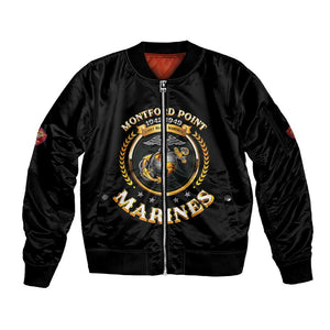 Montford Point Marines Legacy Sleeve Zip Bomber Jacket Honoring The Legend