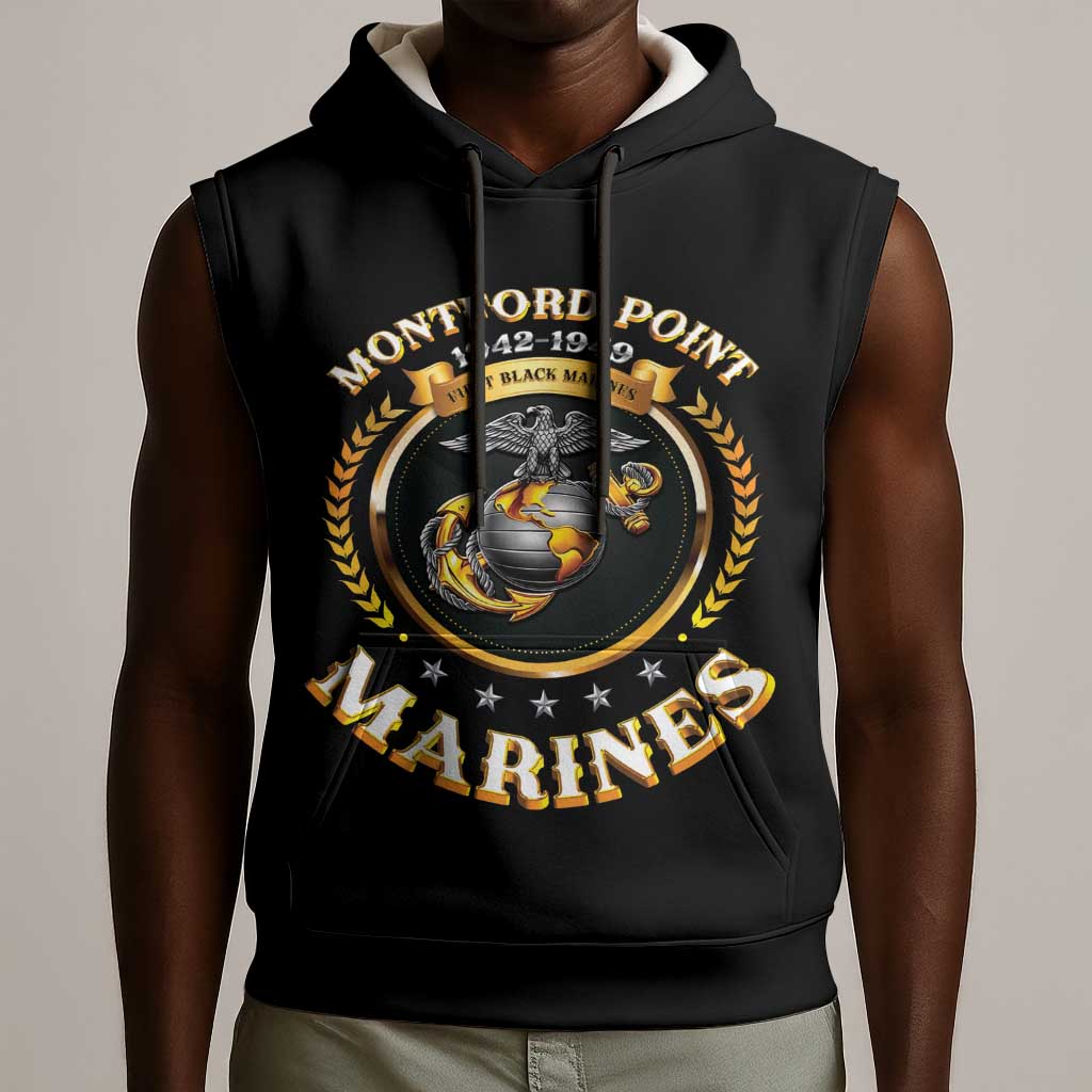 Montford Point Marines Legacy Sleeveless Hoodie Honoring The Legend