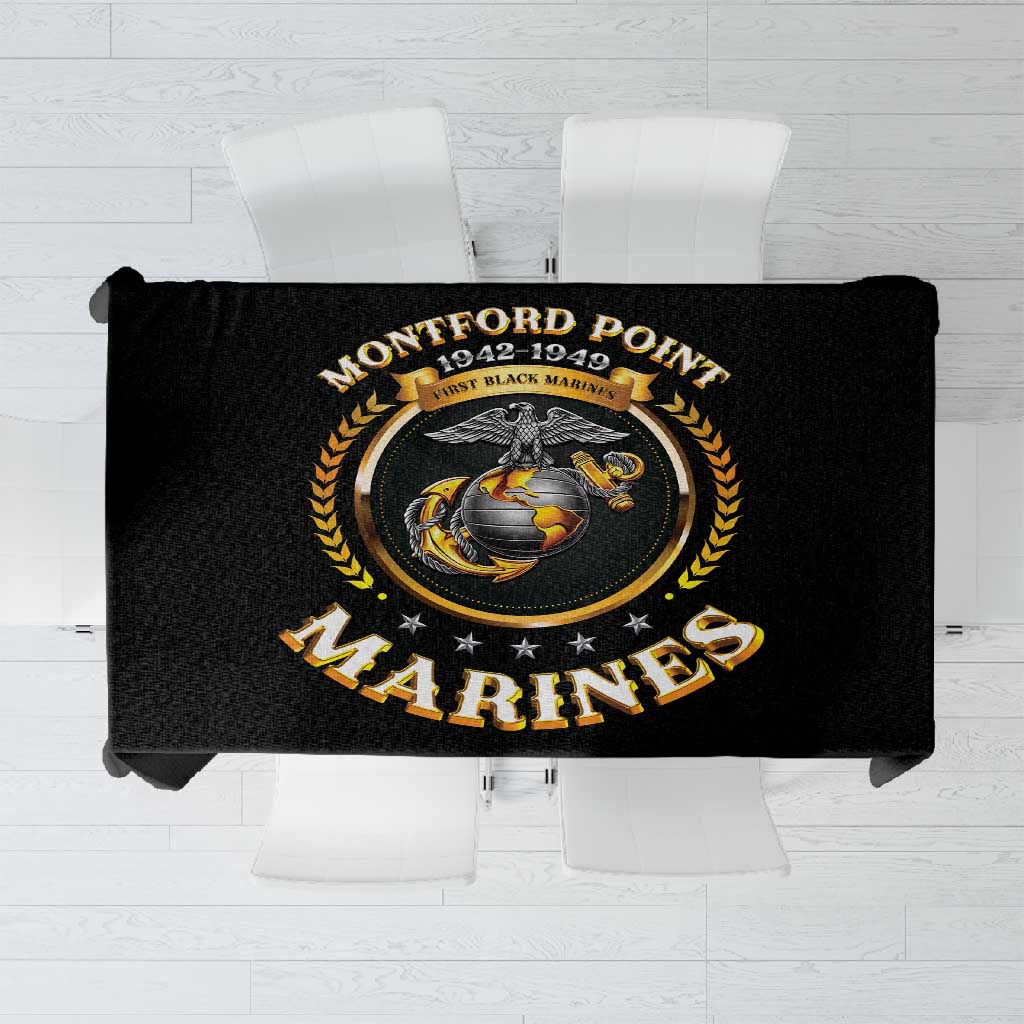 Montford Point Marines Legacy Tablecloth Honoring The Legend