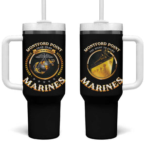 Montford Point Marines Legacy Tumbler With Handle Honoring The Legend