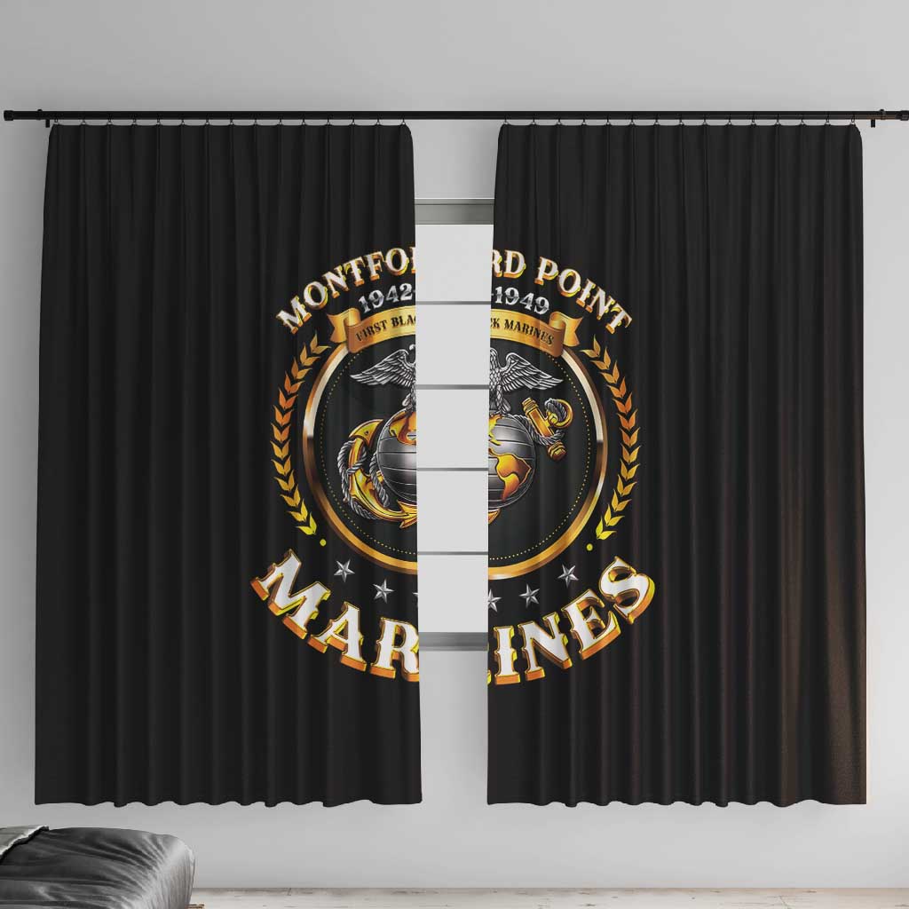 Montford Point Marines Legacy Window Curtain Honoring The Legend