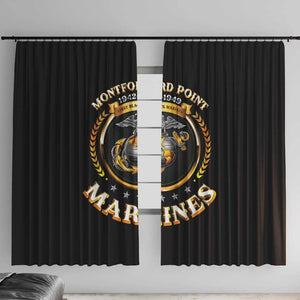 Montford Point Marines Legacy Window Curtain Honoring The Legend