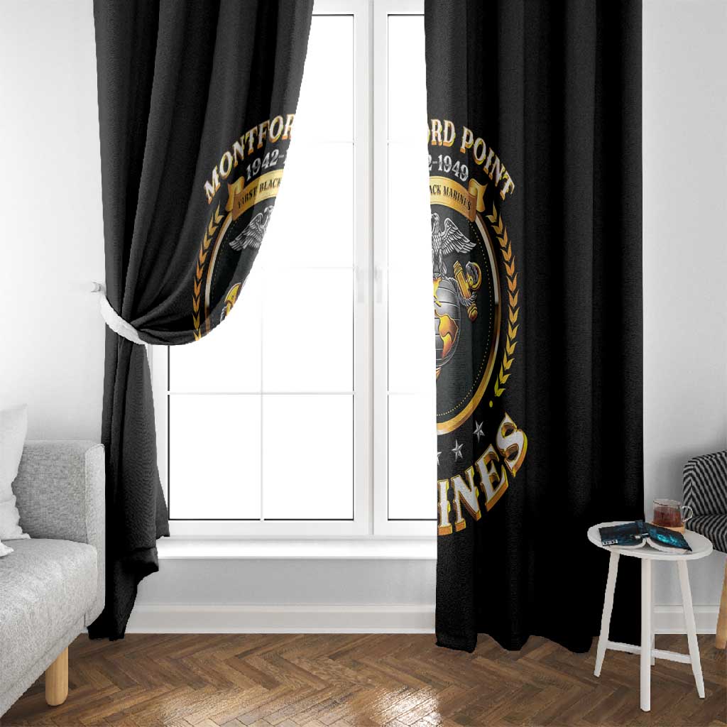 Montford Point Marines Legacy Window Curtain Honoring The Legend