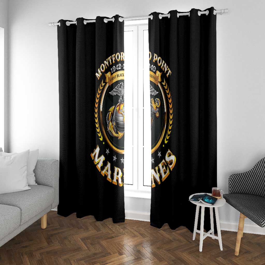 Montford Point Marines Legacy Window Curtain Honoring The Legend