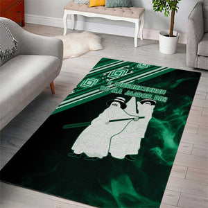 Nigeria Yoruba Festival Area Rug Eko Spirit Eyo Masquerade