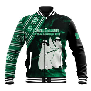 Nigeria Yoruba Festival Baseball Jacket Eko Spirit Eyo Masquerade LT05