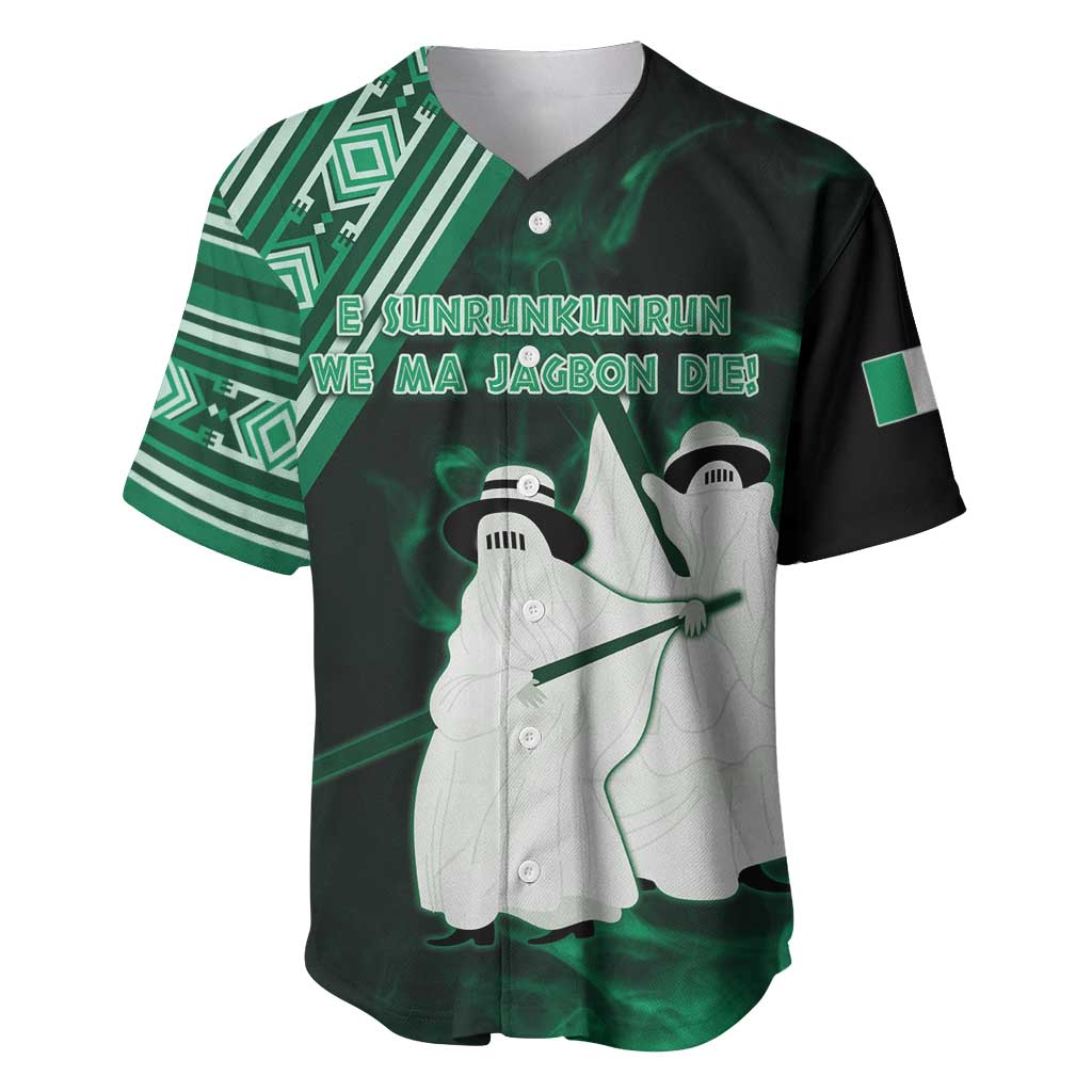 Nigeria Yoruba Festival Baseball Jersey Eko Spirit Eyo Masquerade