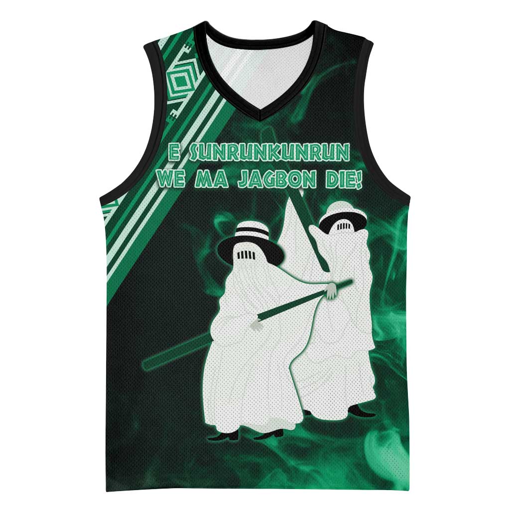 Nigeria Yoruba Festival Basketball Jersey Eko Spirit Eyo Masquerade LT05