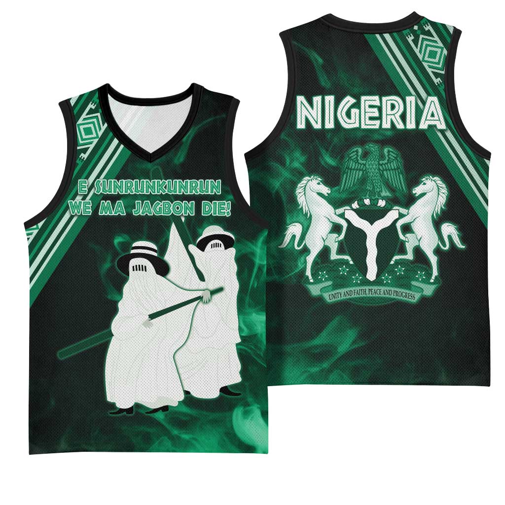 Nigeria Yoruba Festival Basketball Jersey Eko Spirit Eyo Masquerade LT05