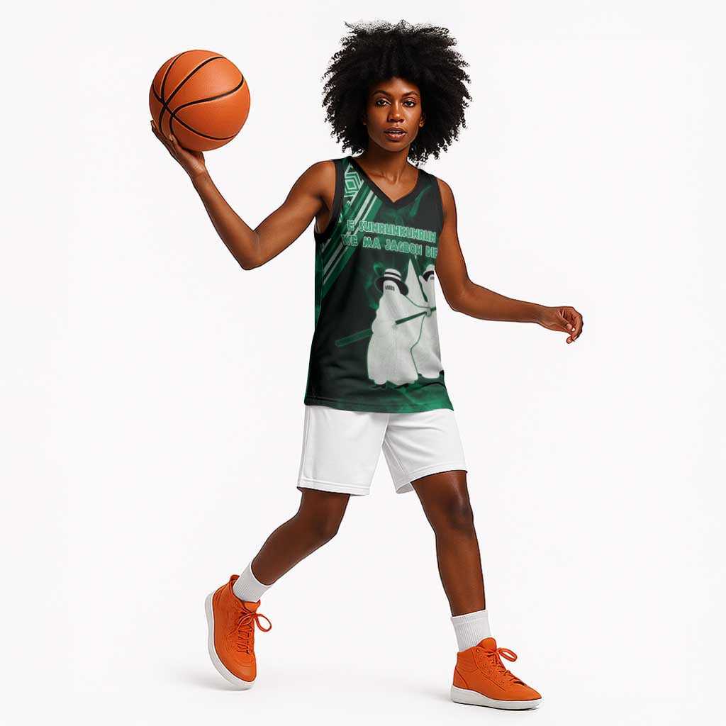 Nigeria Yoruba Festival Basketball Jersey Eko Spirit Eyo Masquerade LT05