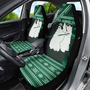 Nigeria Yoruba Festival Car Seat Cover Eko Spirit Eyo Masquerade