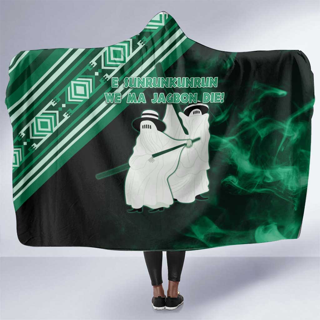 Nigeria Yoruba Festival Hooded Blanket Eko Spirit Eyo Masquerade