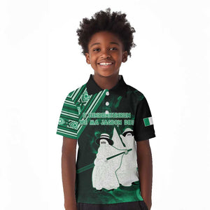 Nigeria Yoruba Festival Kid Polo Shirt Eko Spirit Eyo Masquerade