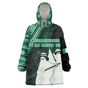 Nigeria Yoruba Festival KId Wearable Blanket Hoodie Eko Spirit Eyo Masquerade