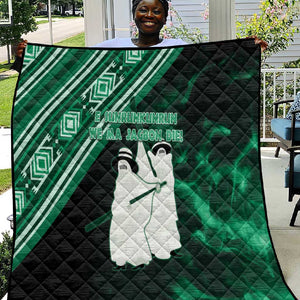 Nigeria Yoruba Festival Quilt Eko Spirit Eyo Masquerade