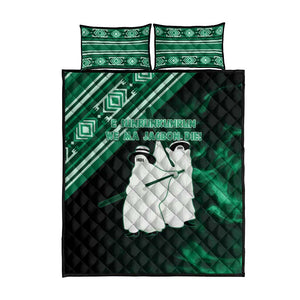 Nigeria Yoruba Festival Quilt Bed Set Eko Spirit Eyo Masquerade