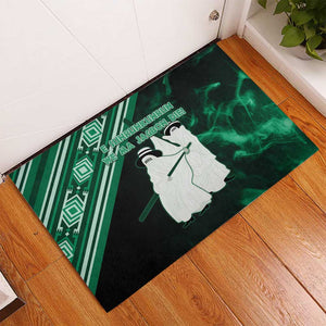 Nigeria Yoruba Festival Rubber Doormat Eko Spirit Eyo Masquerade