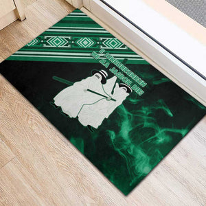 Nigeria Yoruba Festival Rubber Doormat Eko Spirit Eyo Masquerade