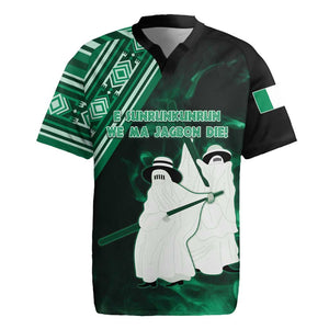 Nigeria Yoruba Festival Rugby Jersey Eko Spirit Eyo Masquerade