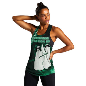 Nigeria Yoruba Festival Women Racerback Tank Eko Spirit Eyo Masquerade