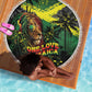 One Love Jamaica Beach Blanket Rastafarian Lion Reggae Grunge Style
