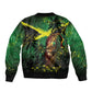 One Love Jamaica Bomber Jacket Rastafarian Lion Reggae Grunge Style