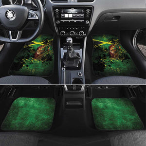 One Love Jamaica Car Mats Rastafarian Lion Reggae Grunge Style
