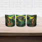 One Love Jamaica Ceramic Mug Rastafarian Lion Reggae Grunge Style