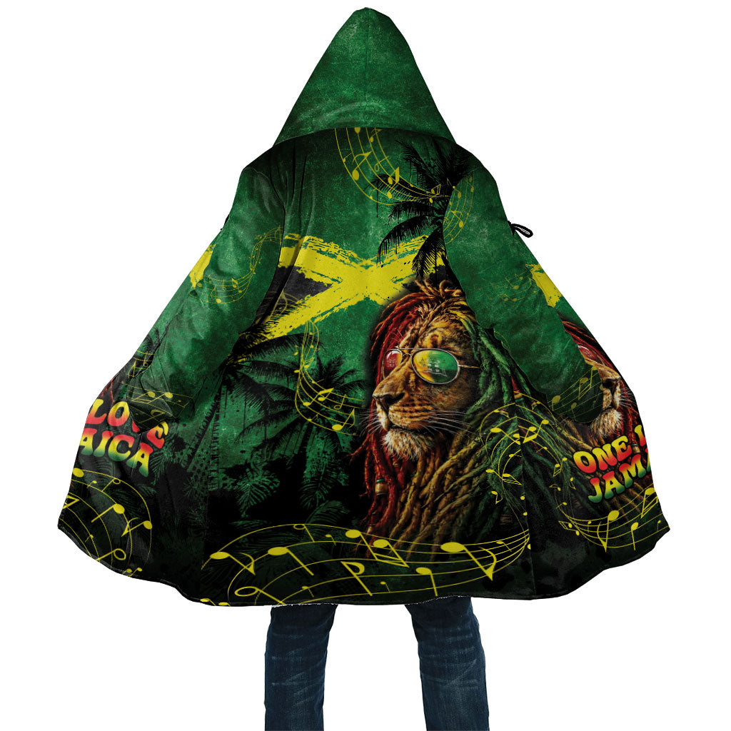 One Love Jamaica Cloak Rastafarian Lion Reggae Grunge Style