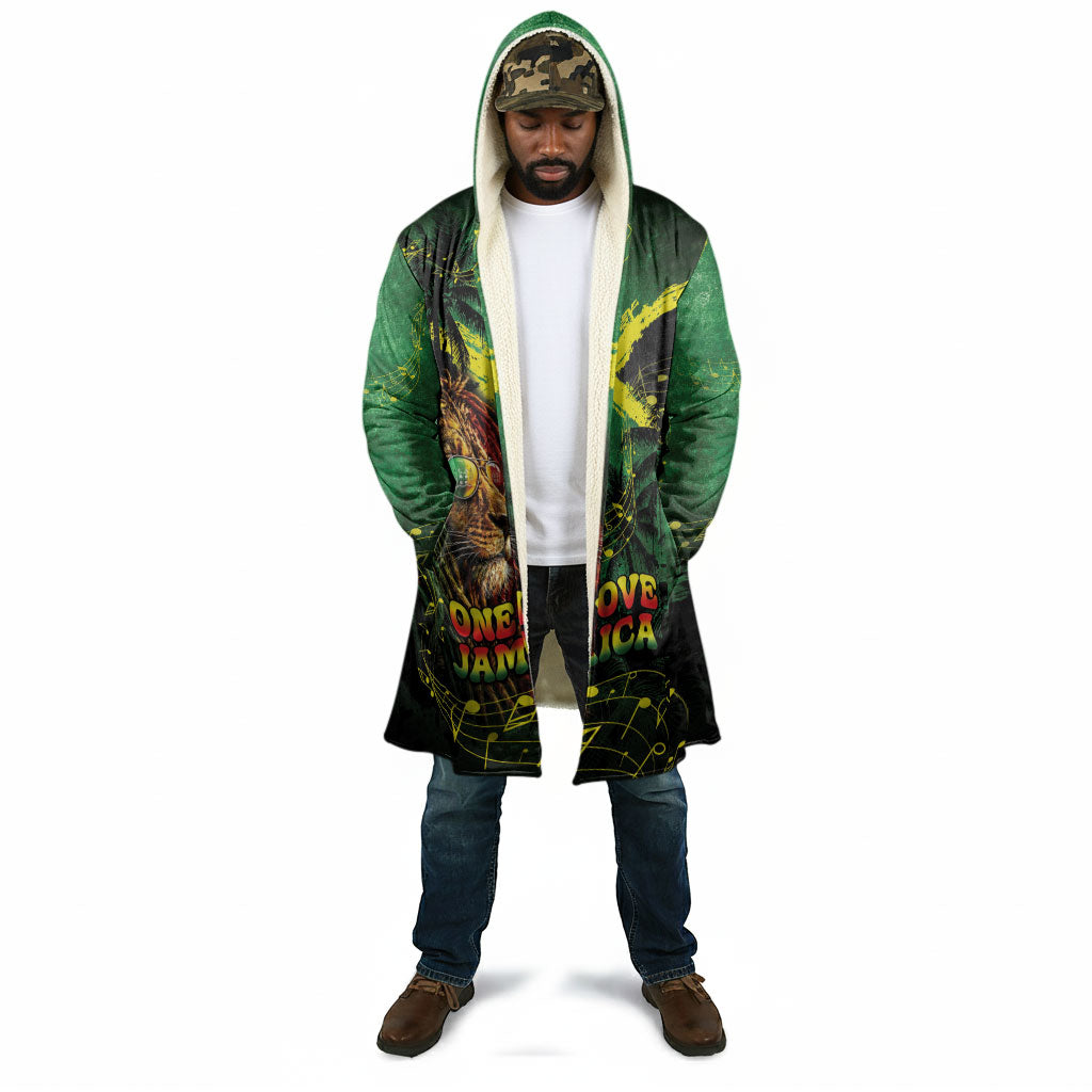 One Love Jamaica Cloak Rastafarian Lion Reggae Grunge Style