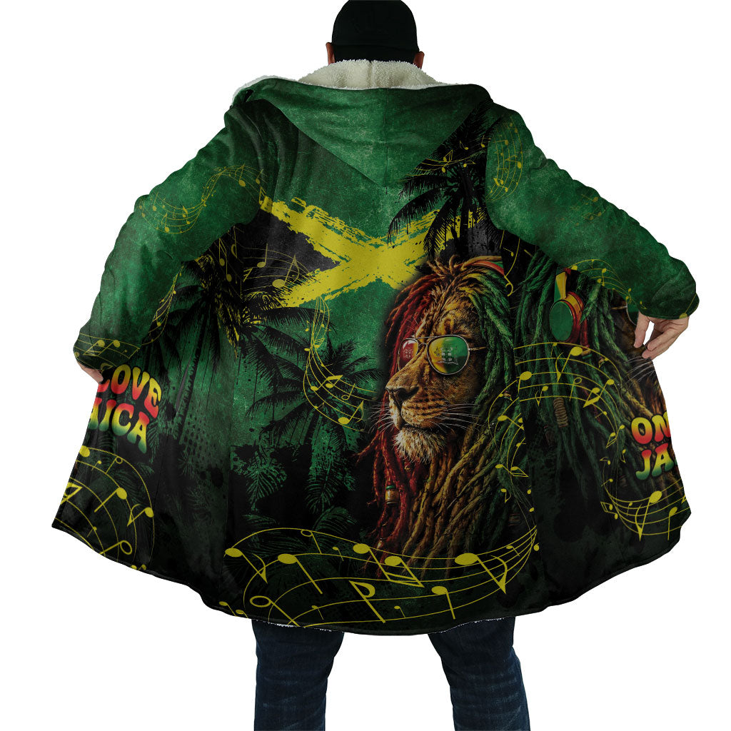 One Love Jamaica Cloak Rastafarian Lion Reggae Grunge Style