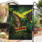 One Love Jamaica Garden Flag Rastafarian Lion Reggae Grunge Style