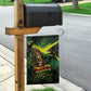 One Love Jamaica Garden Flag Rastafarian Lion Reggae Grunge Style