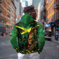One Love Jamaica Hoodie Rastafarian Lion Reggae Grunge Style
