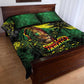 One Love Jamaica Quilt Bed Set Rastafarian Lion Reggae Grunge Style