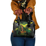 One Love Jamaica Shoulder Handbag Rastafarian Lion Reggae Grunge Style