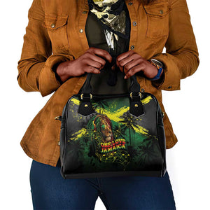 One Love Jamaica Shoulder Handbag Rastafarian Lion Reggae Grunge Style