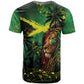 One Love Jamaica T shirt Rastafarian Lion Reggae Grunge Style
