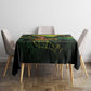 One Love Jamaica Tablecloth Rastafarian Lion Reggae Grunge Style