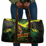 One Love Jamaica Travel Bag Rastafarian Lion Reggae Grunge Style