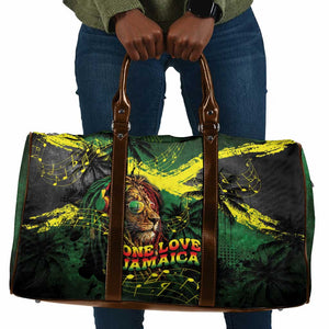 One Love Jamaica Travel Bag Rastafarian Lion Reggae Grunge Style