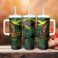 One Love Jamaica Tumbler With Handle Rastafarian Lion Reggae Grunge Style