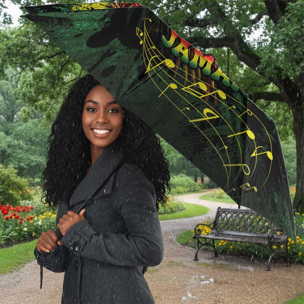 One Love Jamaica Umbrella Rastafarian Lion Reggae Grunge Style