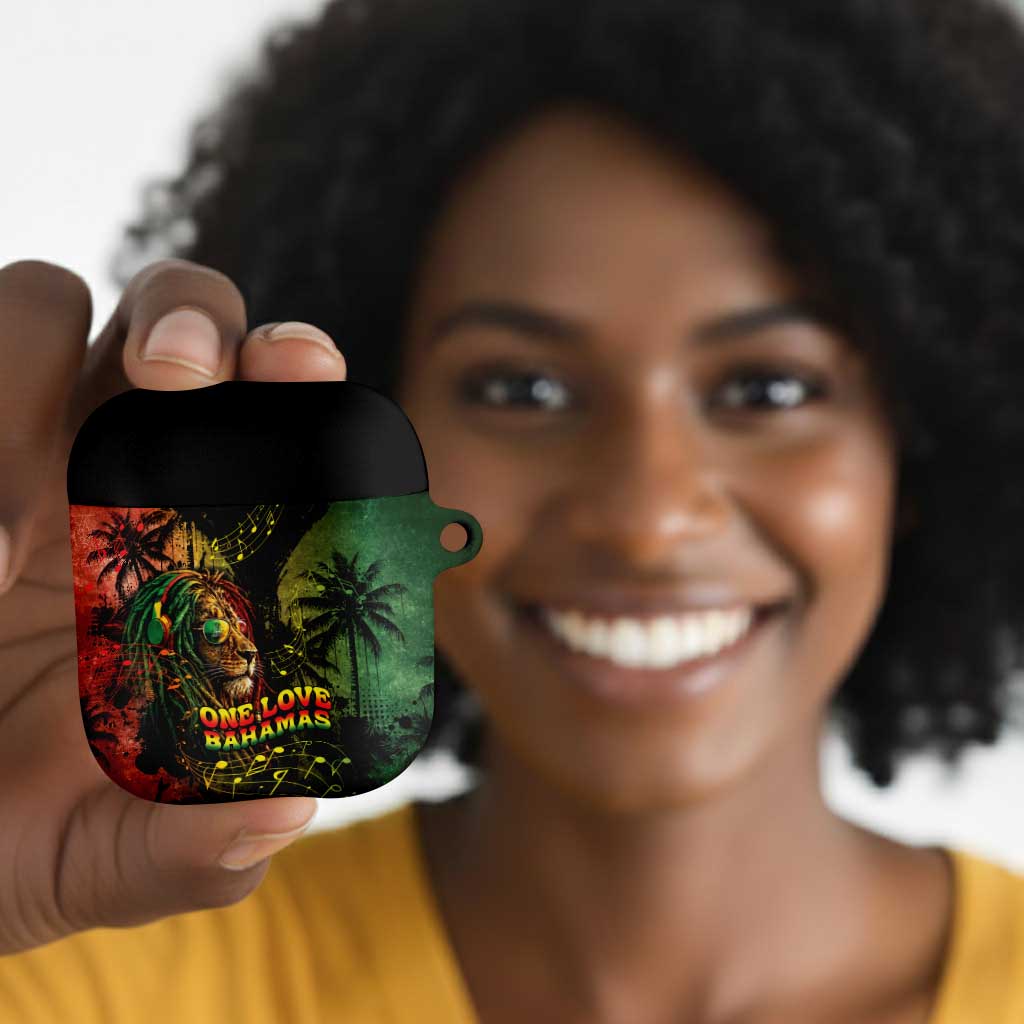 One Love Bahamas AirPods Case Rastafarian Lion Reggae Grunge Style