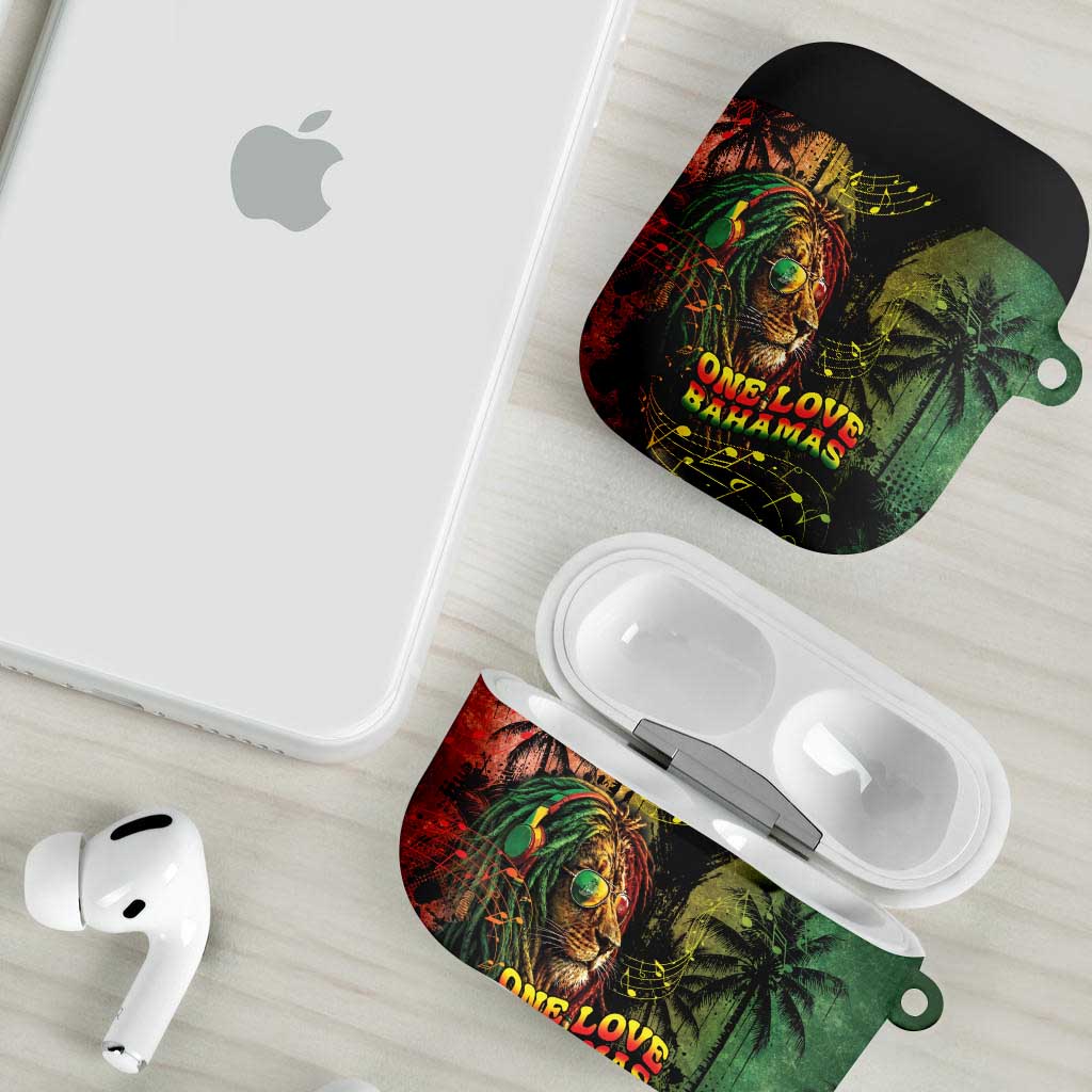 One Love Bahamas AirPods Case Rastafarian Lion Reggae Grunge Style